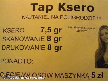 Tap ksero na Politechnice Poznańskiej