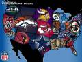 Mapa klubów NFL