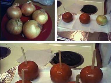 "Halloweenowe jabłuszka dla małych urwisków"