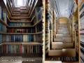 Książki pod schodami