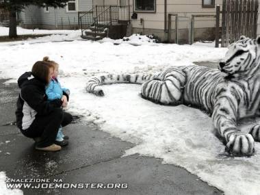 Śniegowy tygrys