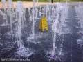 Szczególnie mokra, gdy fontanna działa