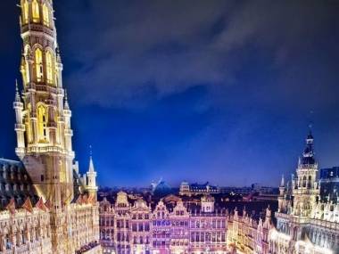 Bruksela nocą