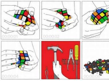 Kostka Rubika w sześć sekund