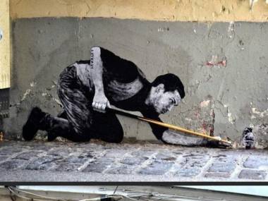 Sztuka uliczna -Llevalet Demineur w Paryżu