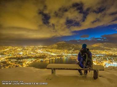 Pierwszy śnieg w Bergen