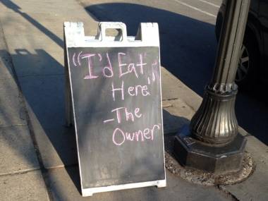 Ja bym tu zjadł - właściciel