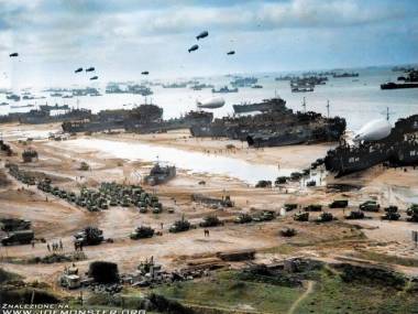 Plaże Normandii tuż po zwycięstwie