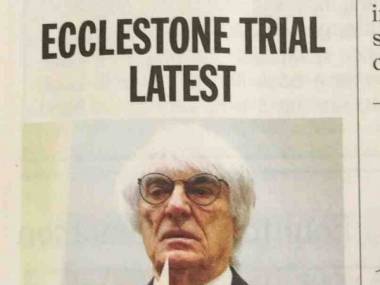 Bernie Ecclestone podczas procesu o łapówkarstwo