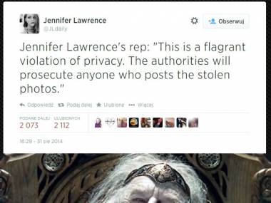 Nagie fotki Jennifer Lawrence wyciekły do sieci