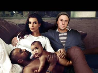 Facet wkleja swoją postać na zdjęcia z Kim Kardashian i Kanye Westem