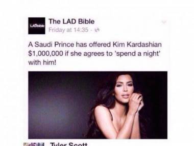 Saudyjski książe zaoferował Kim Kardashian milion dolarów za jedną wspólną noc