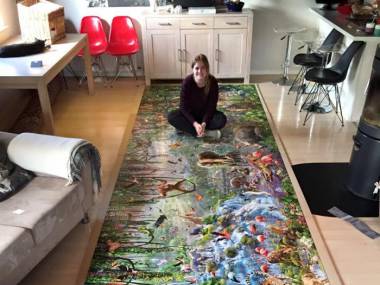 Ułożyła największe puzzle na świecie - 33.600 elementów