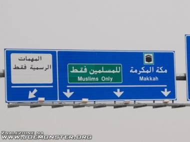 Droga tylko dla muzułmanów