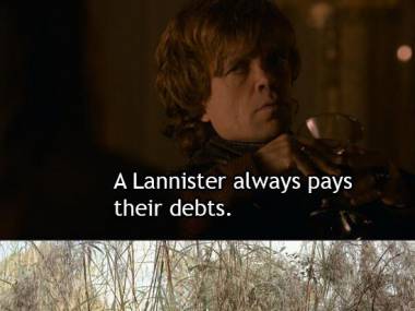 Lannisterowie zawsze spłacają swoje długi
