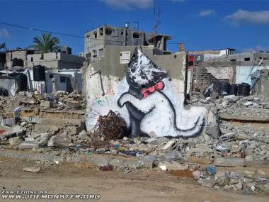 Banksy w Strefie Gazy