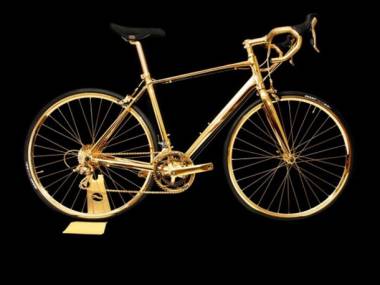 Rower prawie w całości pokryty 24-karatowym złotem. Kosztuje 250.000 dolarów