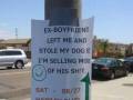 "Facet mnie rzucił i ukradł mi psa, więc sprzedaje jego rzeczy"