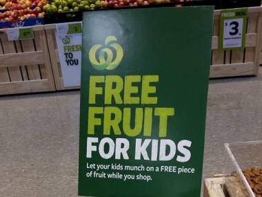 Darmowy owoc dla dziecka