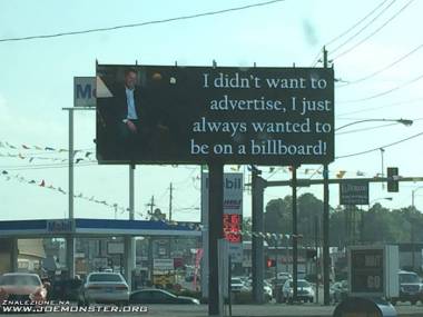 Nic nie reklamuję, po prostu zawsze chciałem być na billboardzie