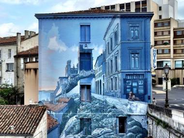 Piękny mural we Francji