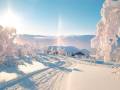 Zimowy poranek w Norwegii
