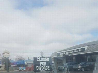 Zamknięte, bo rozwód