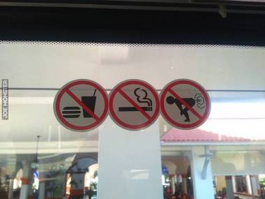 Nie jeść! Nie palić! Nie puszczać baków!