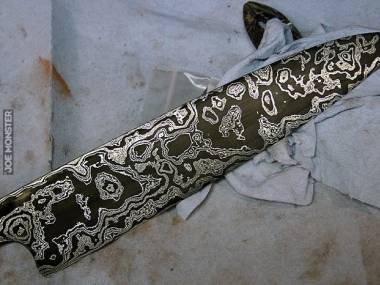 Ostrze noża wykonane z meteorytu