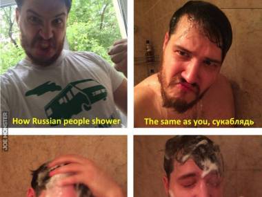 Jak Rosjanie biorą prysznic