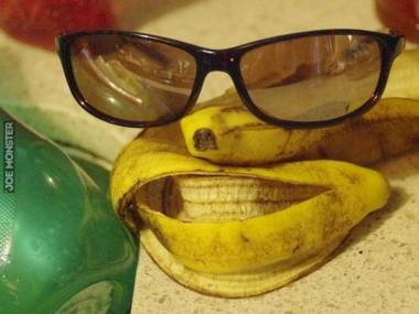 Jack Nicholson ze skórki po bananie