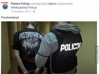 Polska policja pozdrawia