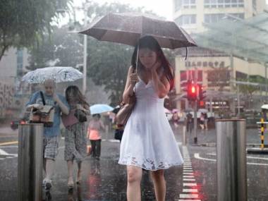 Deszczowa pora w Singapurze