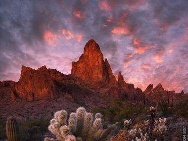 Zachód słońca w Arizonie