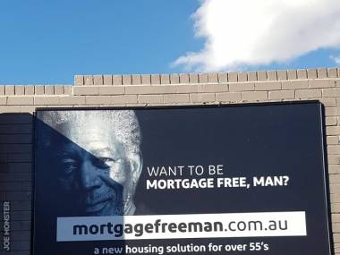 Chamy, wykorzystali wizerunek Morgana Freemana do jakichś kredytów hipotecznych