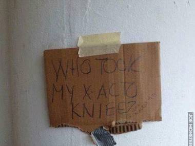 Kto zabrał mój nóż?