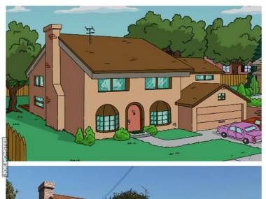 Dokładna replika domu Simpsonów