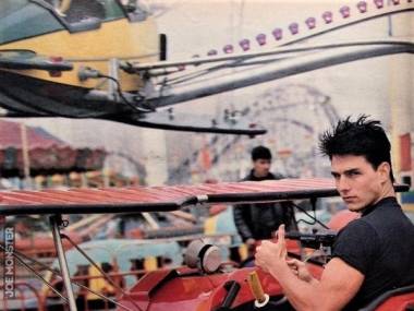 Tom Cruise podczas prób przed Top Gun