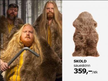 Zdjęcie norweskich pracowników IKEA, gdy wyszło na jaw, że aktorzy z Gry o tron występowali w ich produktach