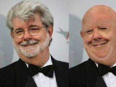 Tak wyglądałby George Lucas bez włosów