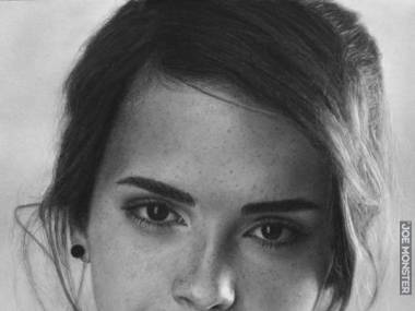 Portret Emmy Watson... Narysowany ołówkiem