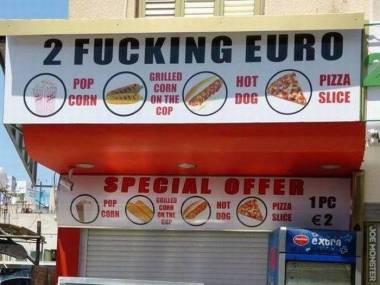 Za jedyne dwa pieprzone euro