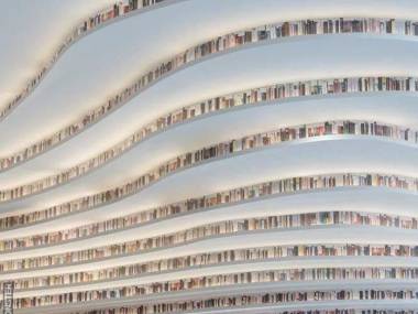 1,2 miliona książek w nowej bibliotece w Tianjin, w Chinach