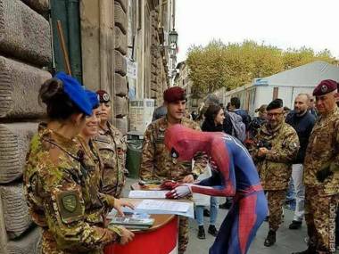 Spiderman zaciągnął się do armii