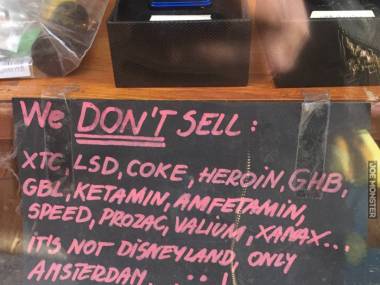 Nie sprzedajemy narkotyków. To Amsterdam, a nie Disneyland