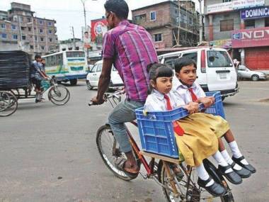 Transport do szkoły w Indiach