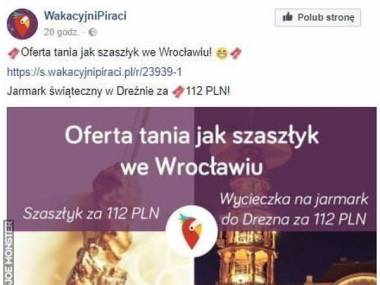 Marketingowcy wykorzystują cenę szaszłyków na jarmarku we Wrocławiu