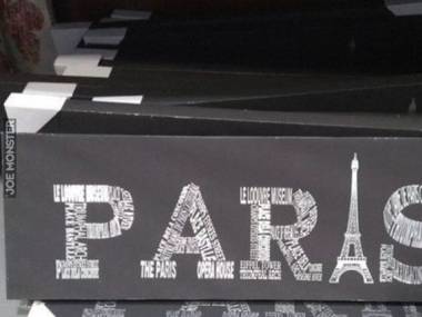 Gdyby tylko w wyrazie Paris była inna literka, która przypomina wieżę Eiffla