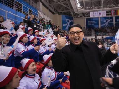 Na trybunach na igrzyskach pojawił się sobowtór przywódcy północnej Korei, północnokoreańskie cheerleaderki nie były zachwycone