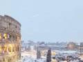 Śnieg pod Koloseum